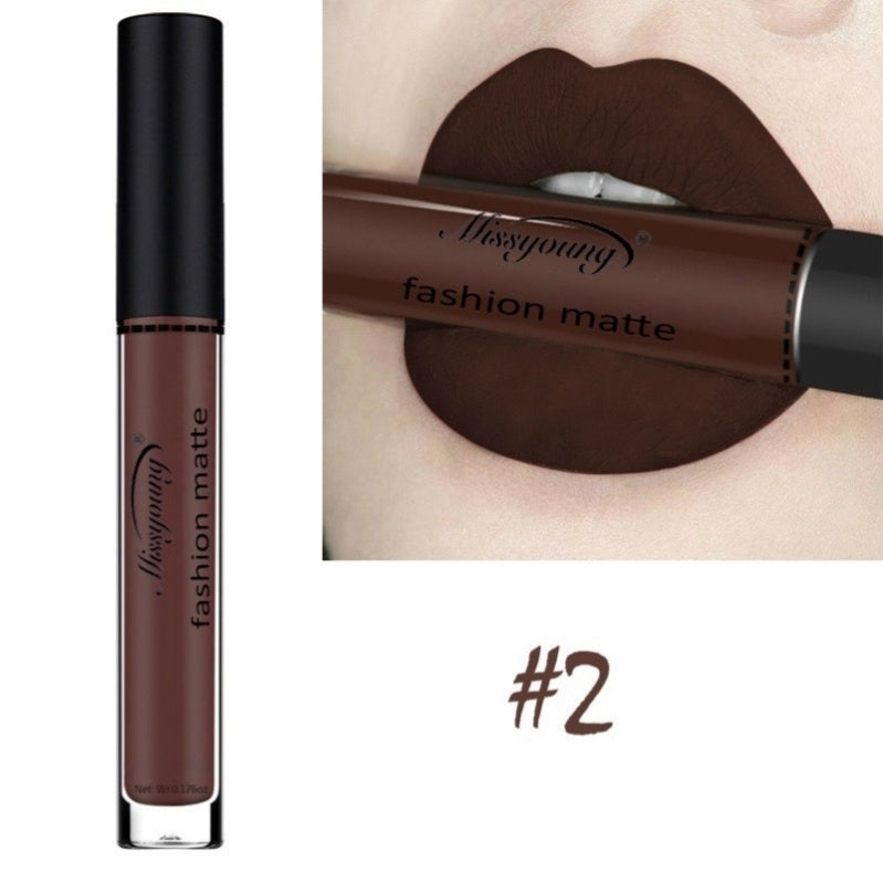 Lip Gloss Liquid Lipstick Non-Stick Cup Matte Makeup Lip Gloss Liquid Lipstick Non-Stick Cup Matte Makeup